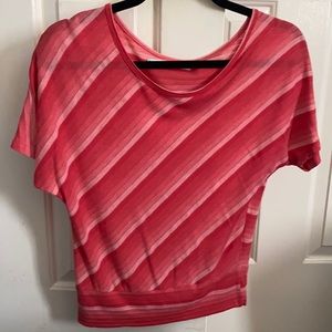 Striped Multi shades pinkish/peach loose fit shirt